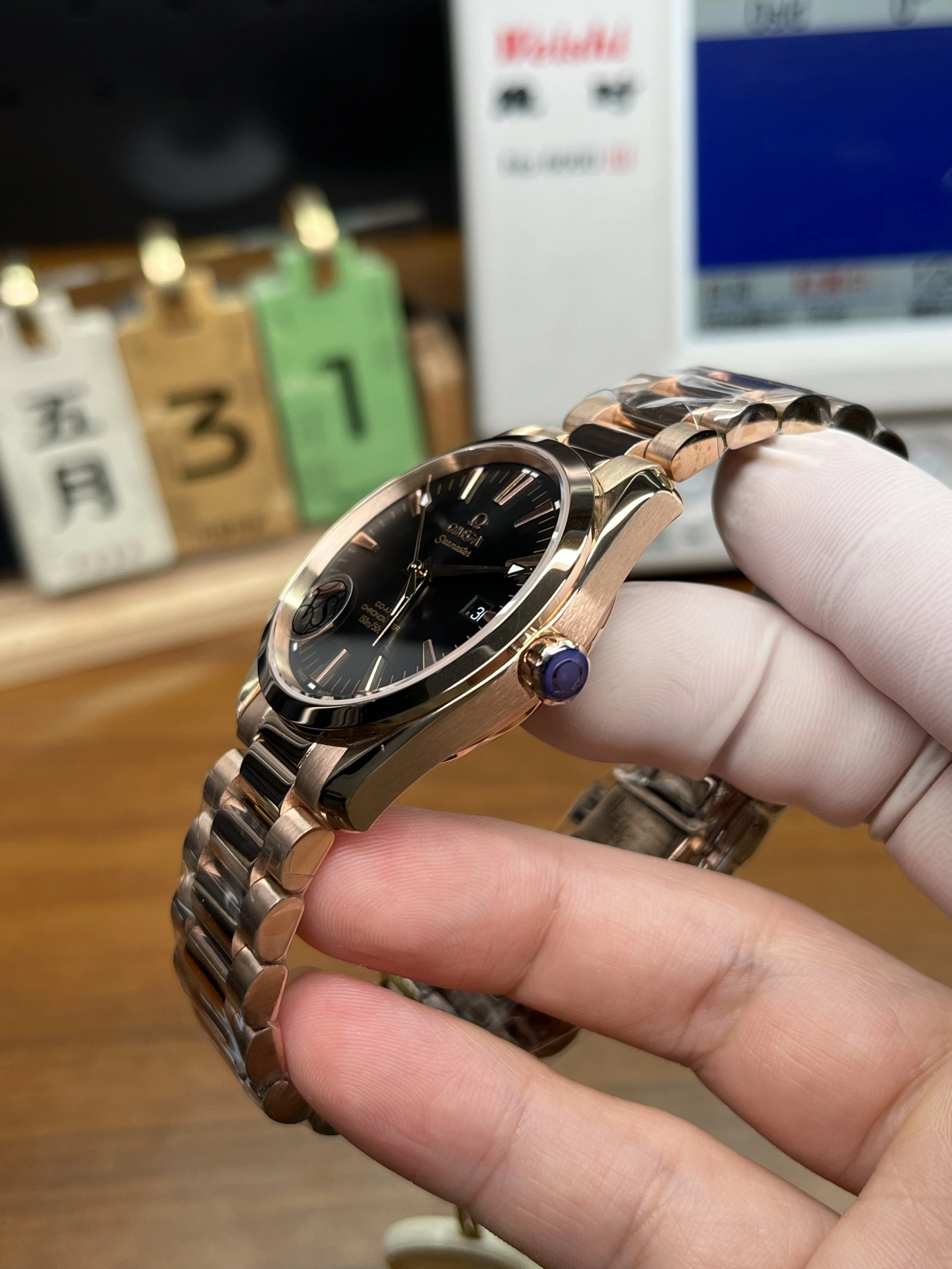 Original CBD Factory Omega Seamaster Aqua Terra 150M 41.5mm Full Red Gold Grey Dial (231.50.42.21.06.002) 1:1 Super Clone – DD8500 Movement 215
